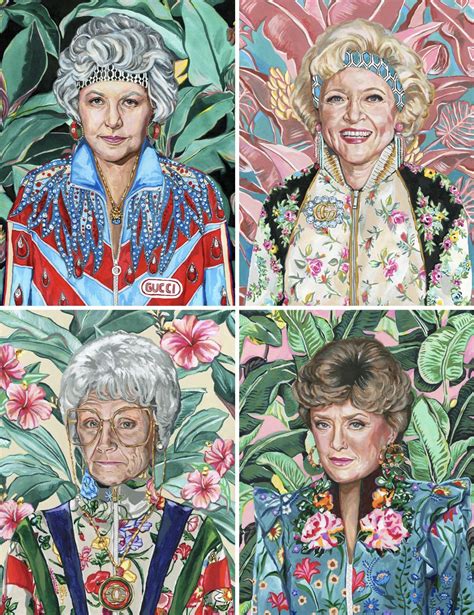 golden girls gucci paintings|gucci golden girls wall art.